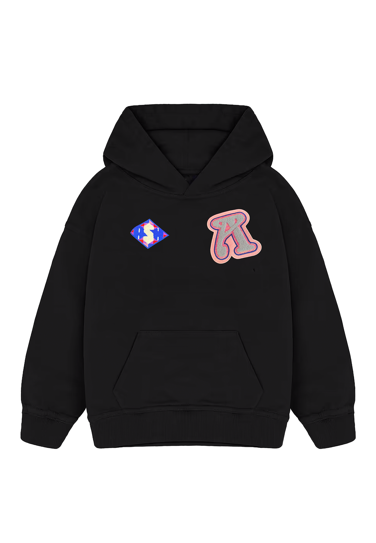 Ashluxe Patch Logo Hoodie Black