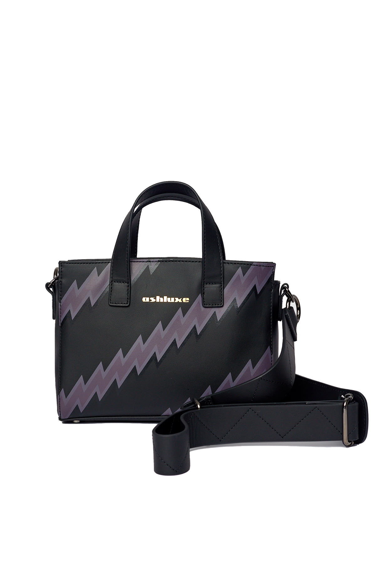 Ashluxe Zig Zag -S- Handbag Black