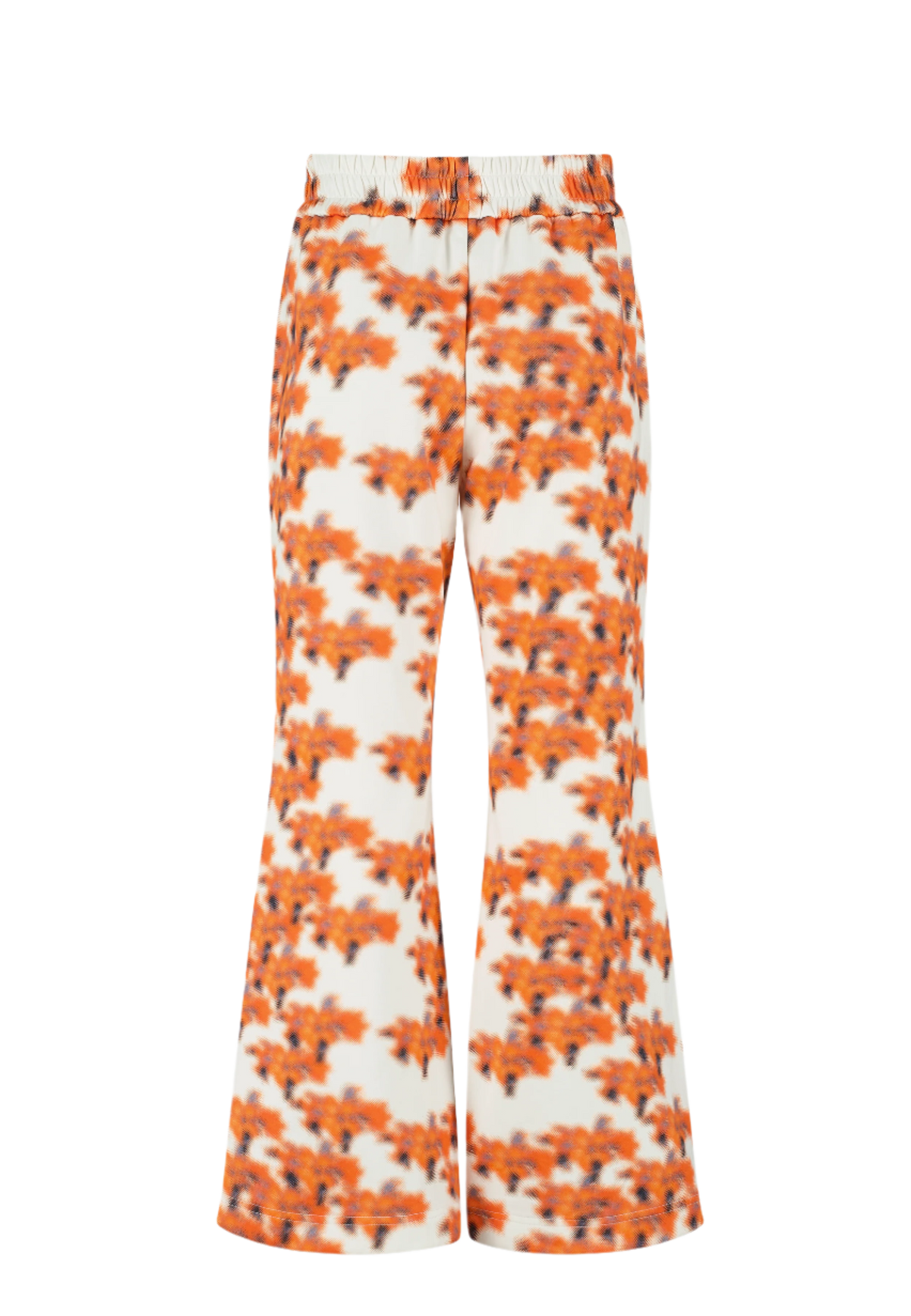 Ashluxe Female Printed Track Pant Orange Flower Aop