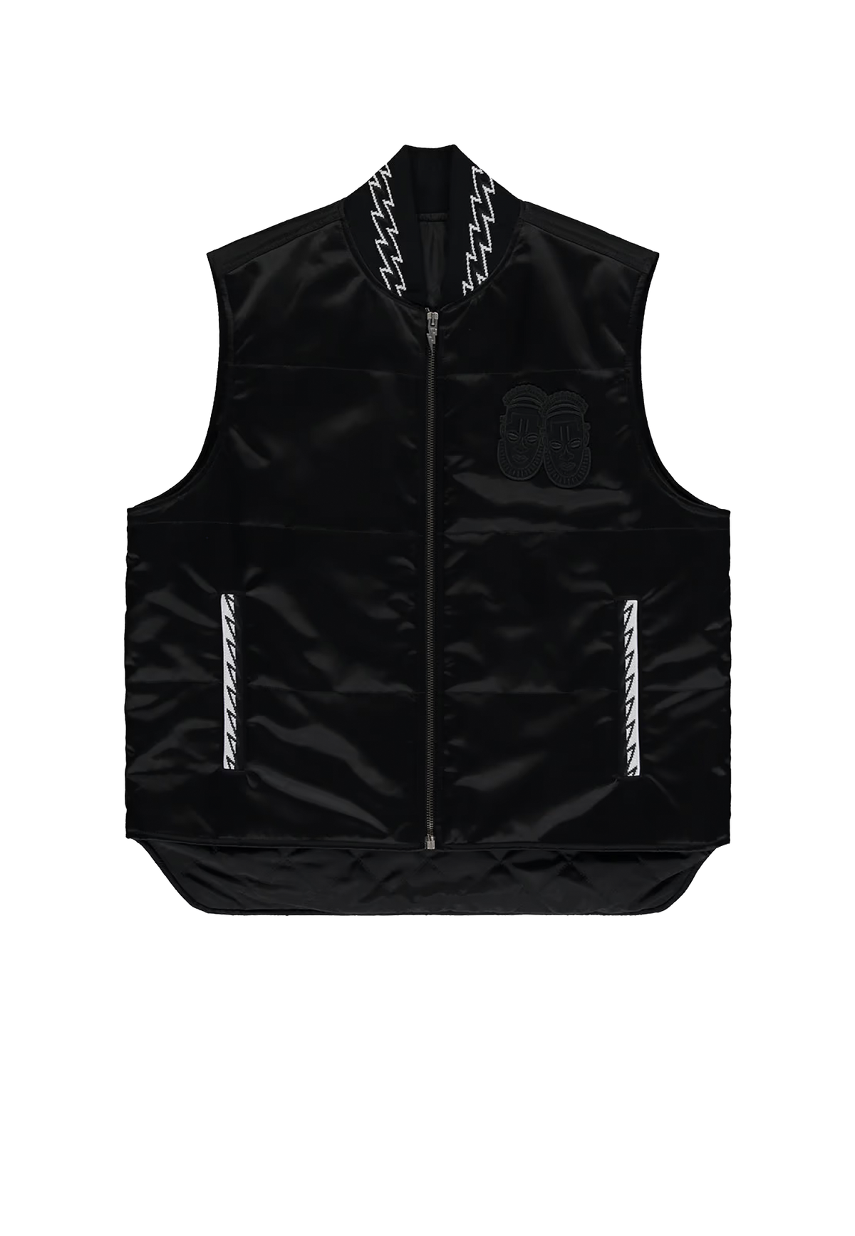 Ashluxe Men's Padded Vest Black